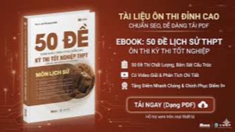 Đề minh họa THPTQG 2026 môn Lịch sử